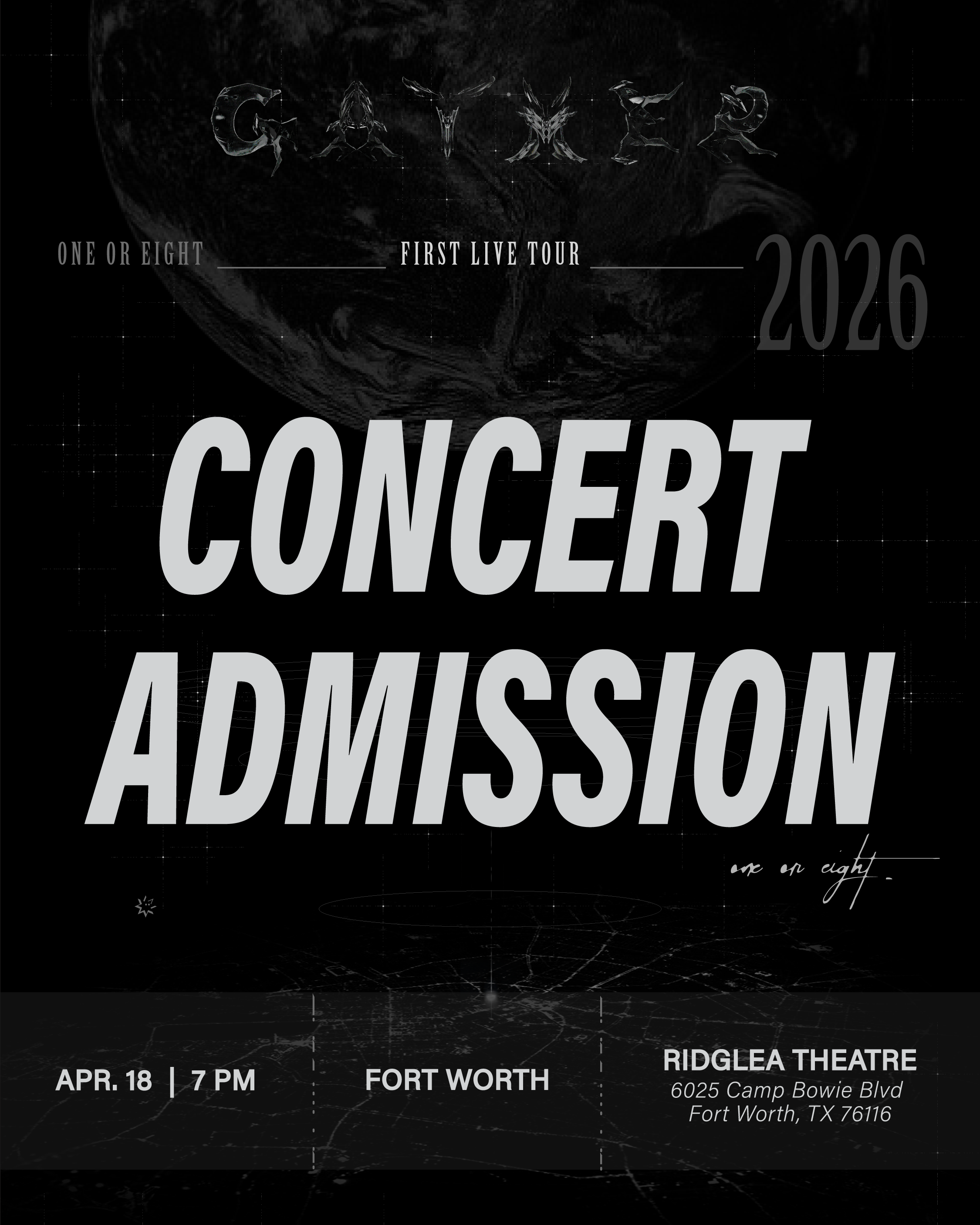 ONE OR EIGHT 2026 - FORT WORTH - CONCERT ADMISSION – Kpop Tickets