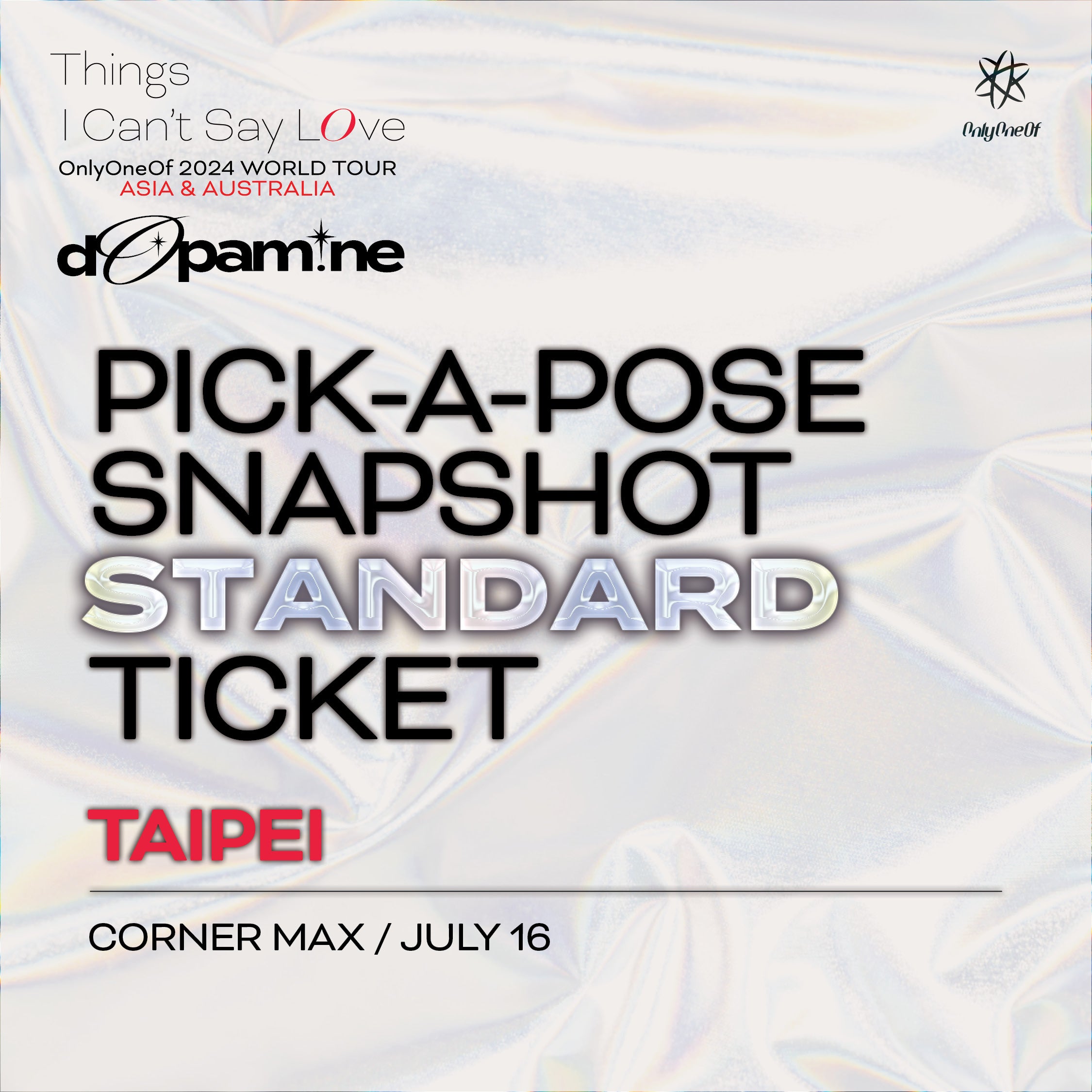 ONLYONEOF SNAPSHOT Kpop Tickets