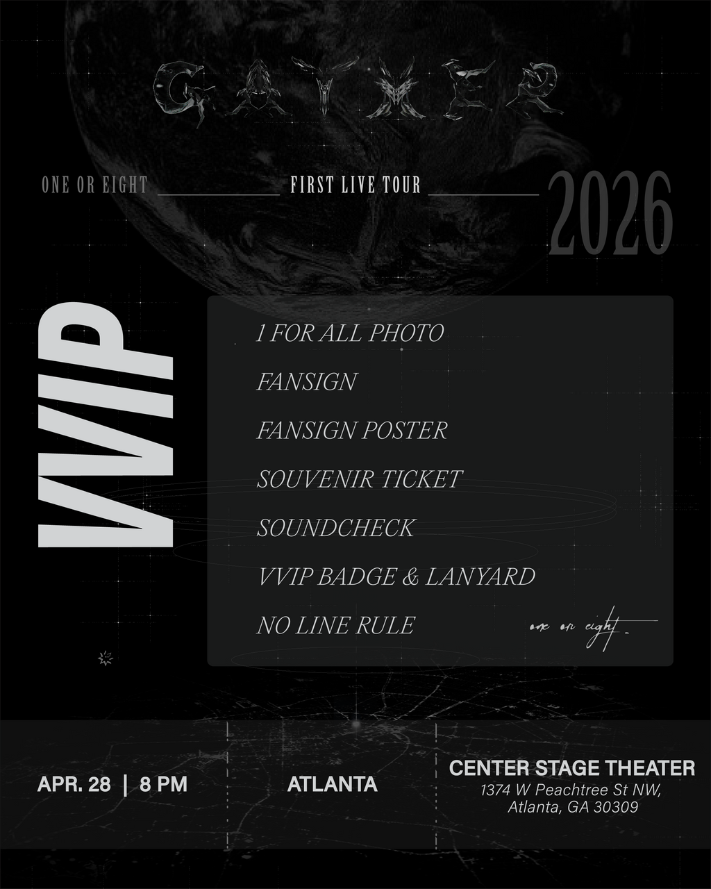 ONE OR EIGHT 2026 - ATLANTA - VVIP BENEFIT PACKAGE – Kpop Tickets
