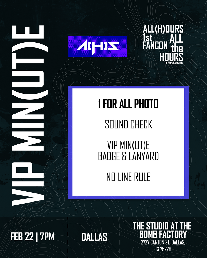 ALL(H)OURS - DALLAS - VIP MIN(UT)E BENEFIT PACKAGE