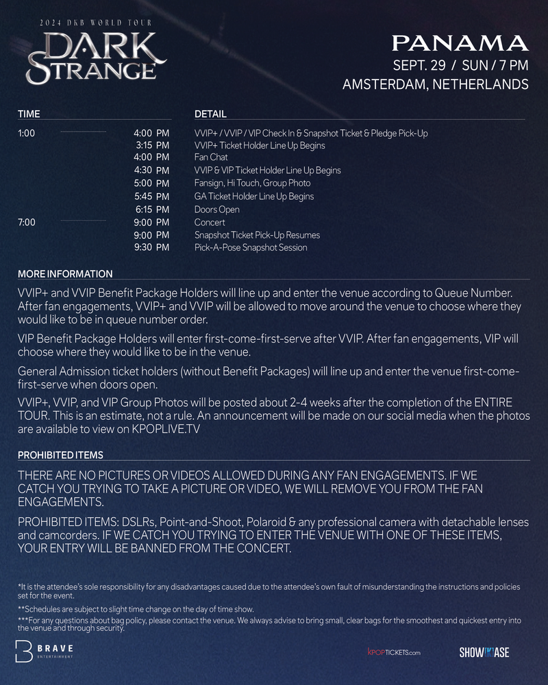 DKB - AMSTERDAM - VIP BENEFIT PACKAGE