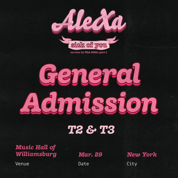ZB LABEL & STUDIOPAV PRESENTS - AleXa Sick of You on Tour in USA 2024: –  Kpop Tickets