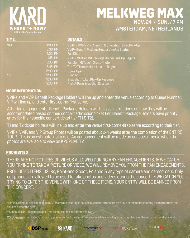 KARD - AMSTERDAM - VVIP BENEFIT PACKAGE