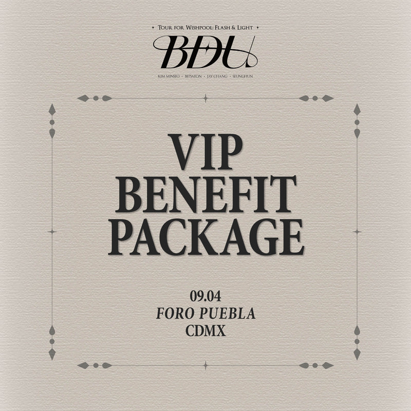 BDU - MEXICO CITY - VIP BENEFIT PACKAGE