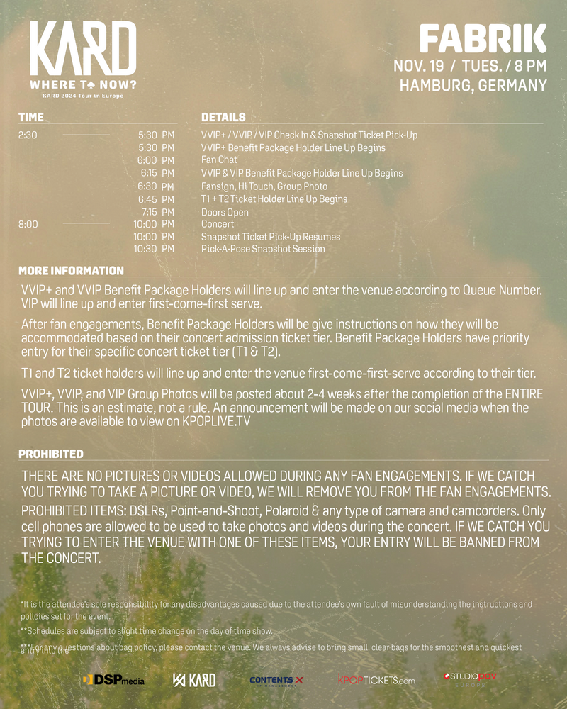 KARD - HAMBURG - VIP BENEFIT PACKAGE