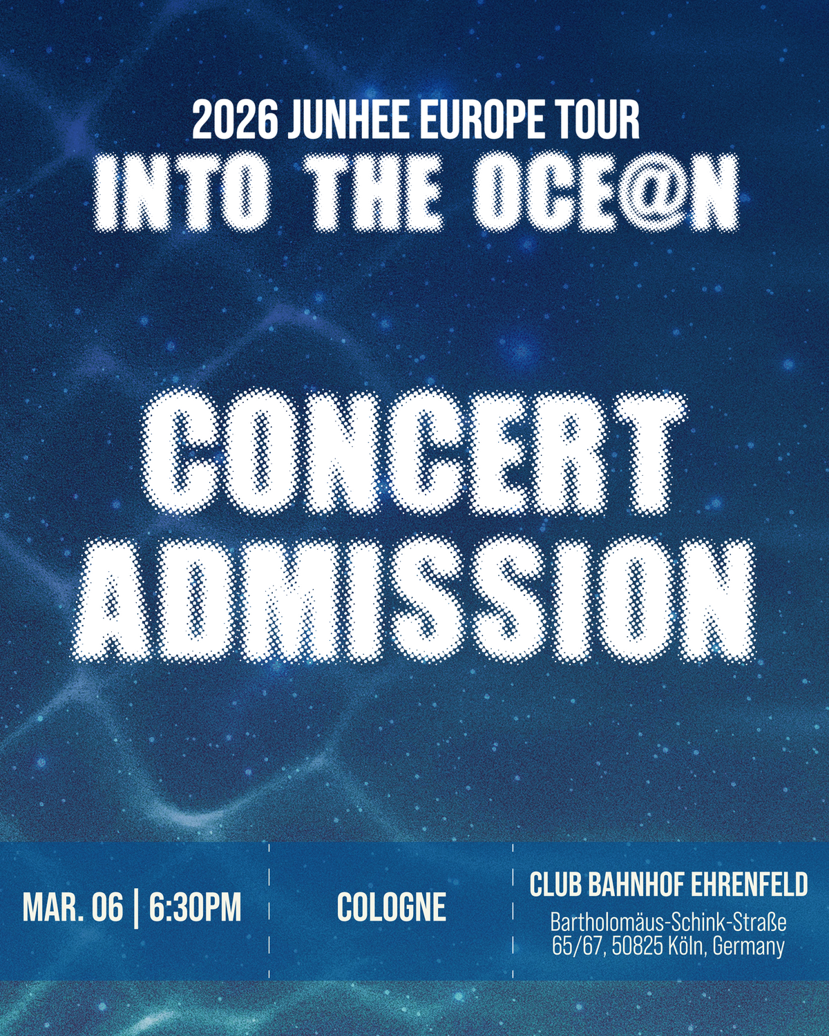 Studio PAV Presents - Junhee Into The Ocean in Europe – Kpop Tickets