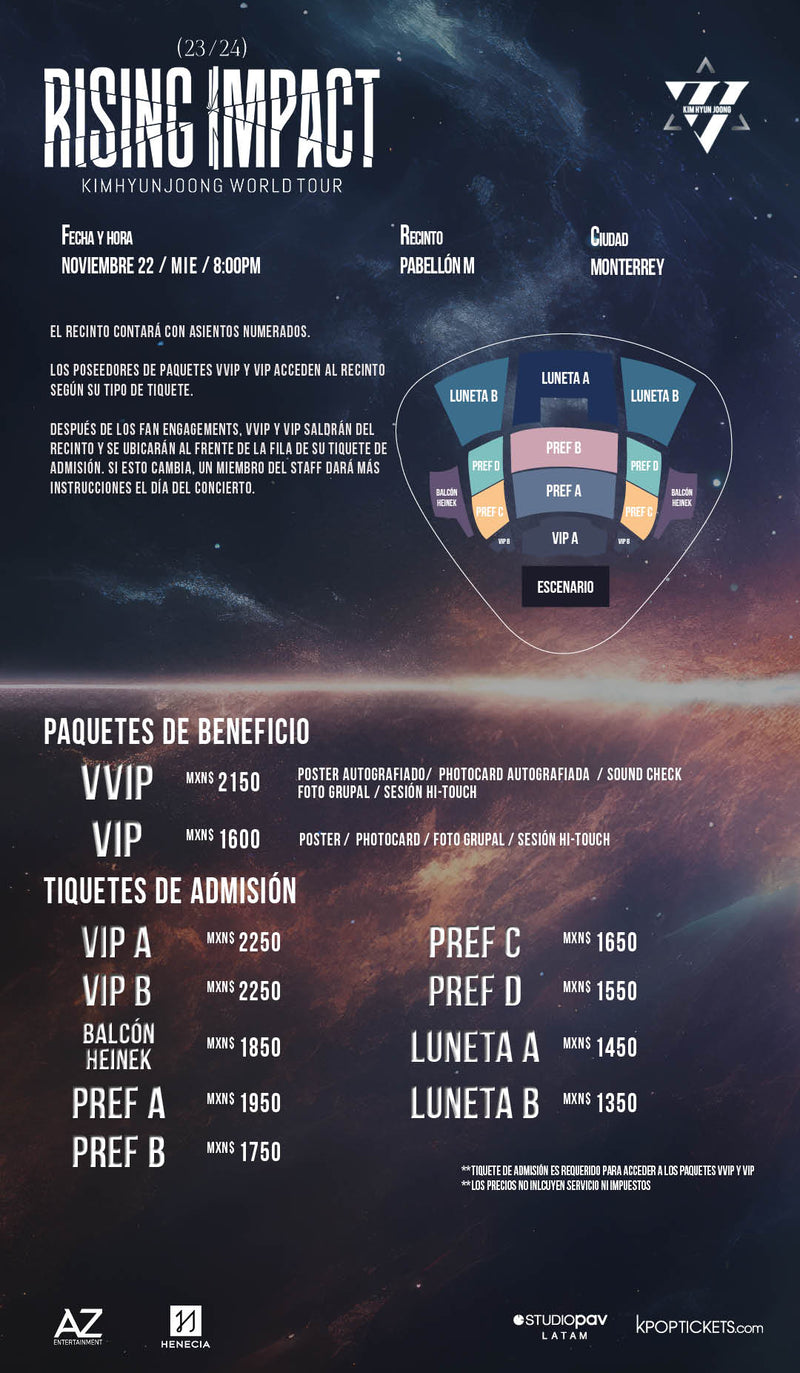 KIM HYUN JOONG - MONTERREY - VVIP BENEFIT PACKAGE – Kpop Tickets