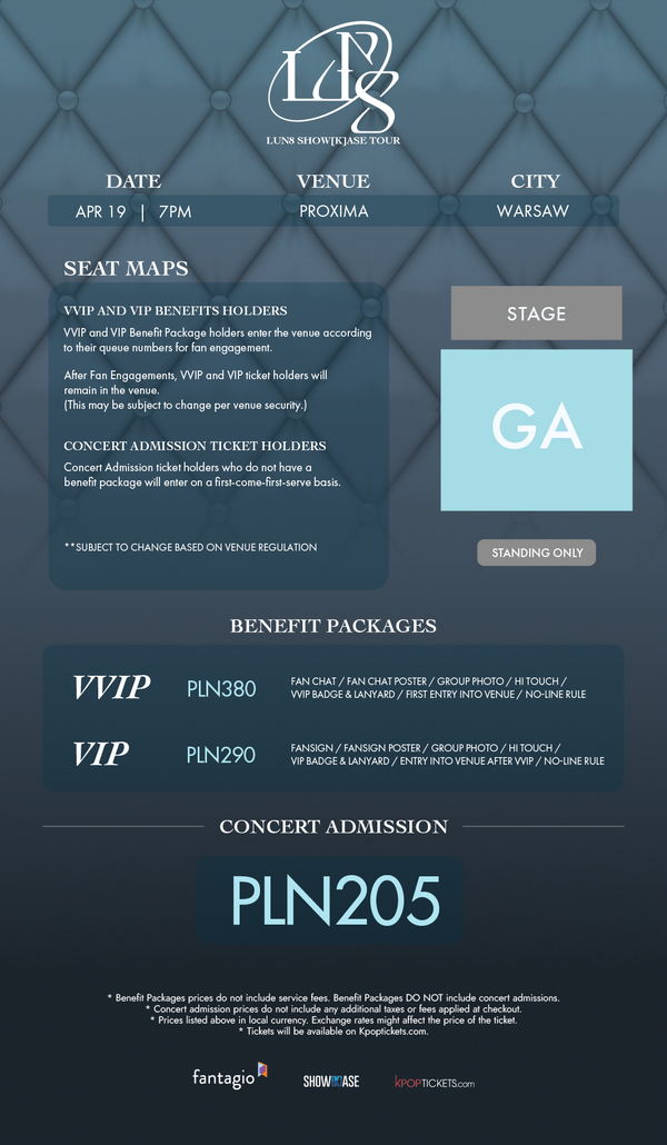 LUN8 - WARSAW - VIP BENEFIT PACKAGE