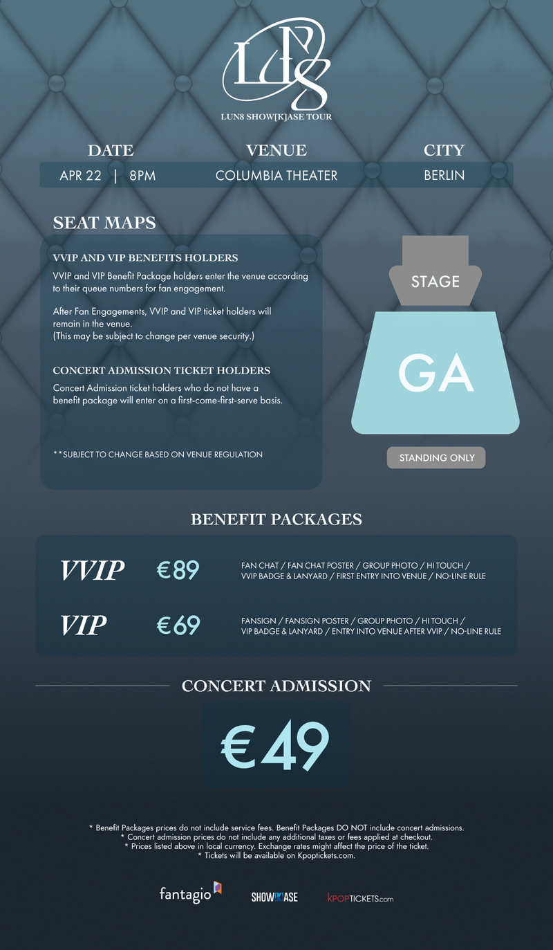 LUN8 - BERLIN - VIP BENEFIT PACKAGE