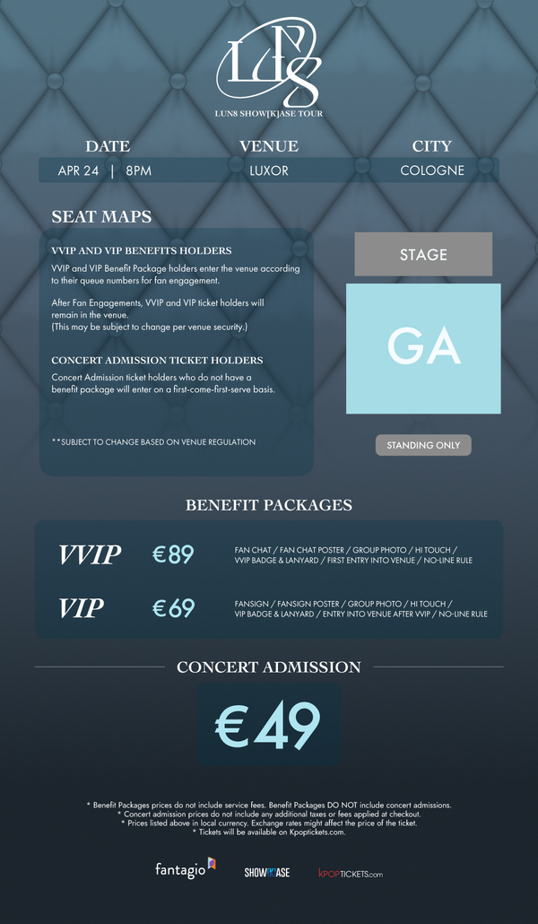 LUN8 - COLOGNE - VVIP BENEFIT PACKAGE