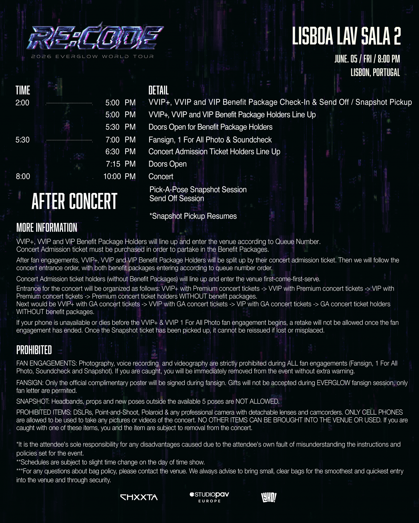 EVERGLOW - LISBON - SEND OFF – Kpop Tickets