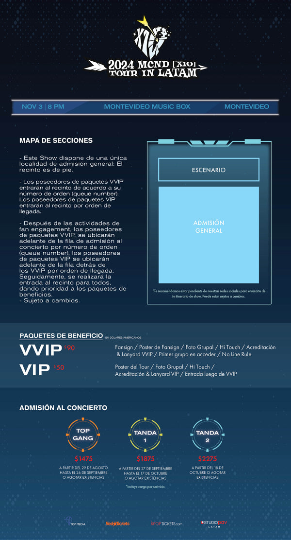 MCND - MONTEVIDEO - VIP BENEFIT PACKAGE