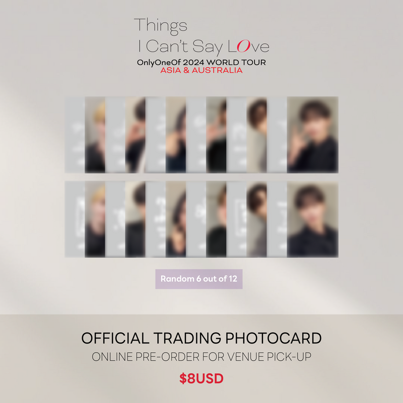 ONLYONEOF - Official Trading Photocards - On-Site Pick Up