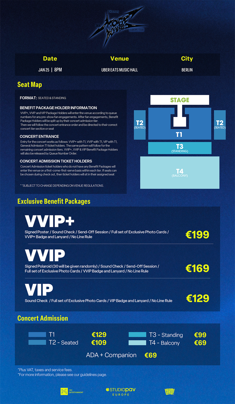 P1HARMONY 2026 - BERLIN - VIP BENEFIT PACKAGE