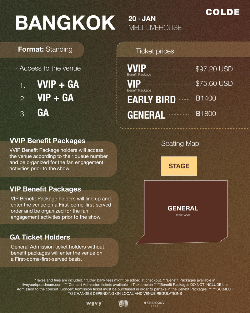 COLDE - BANGKOK - VIP BENEFIT PACKAGE