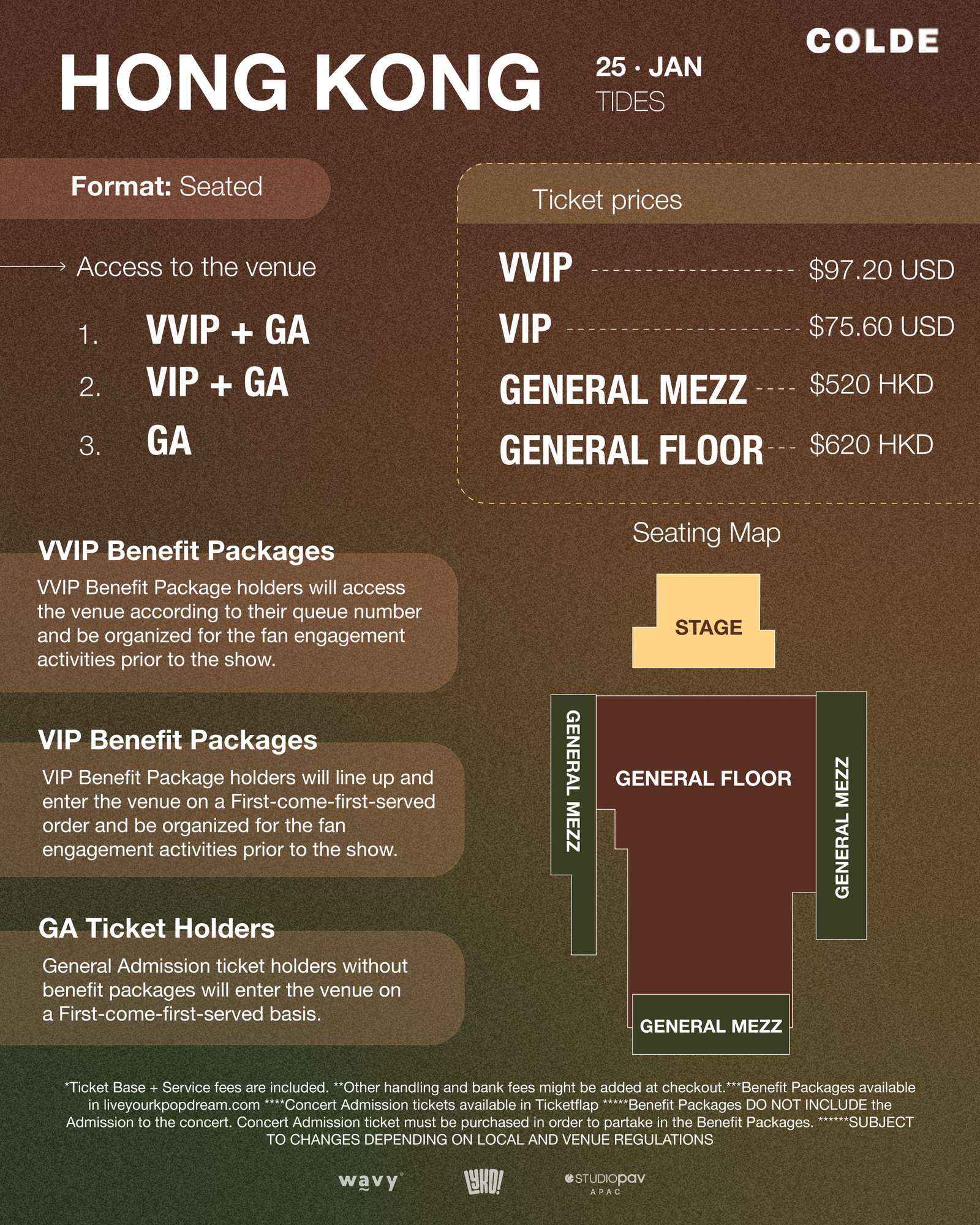 COLDE - HONG KONG - VIP BENEFIT PACKAGE – Kpop Tickets