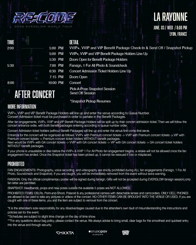 EVERGLOW - LYON - STANDARD SNAPSHOT – Kpop Tickets