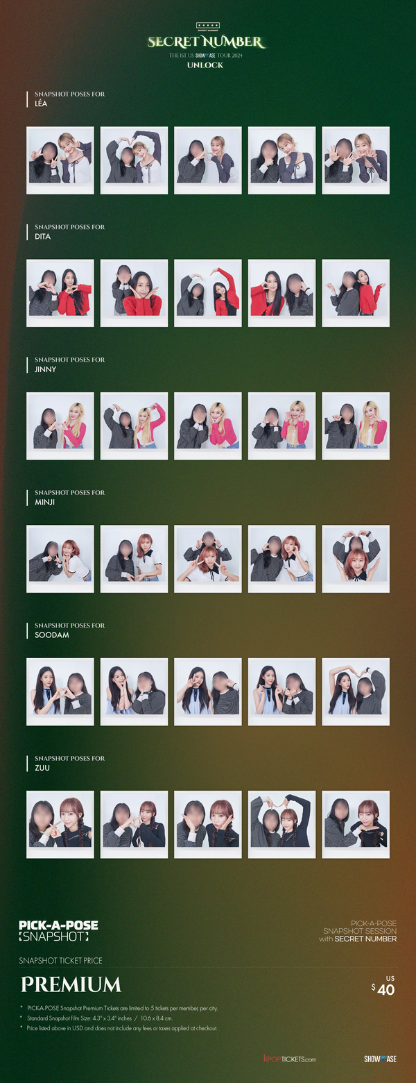 Snapshots Kpop Tickets