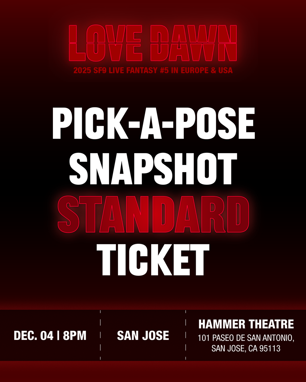SF9 - SAN JOSE - STANDARD SNAPSHOT – Kpop Tickets