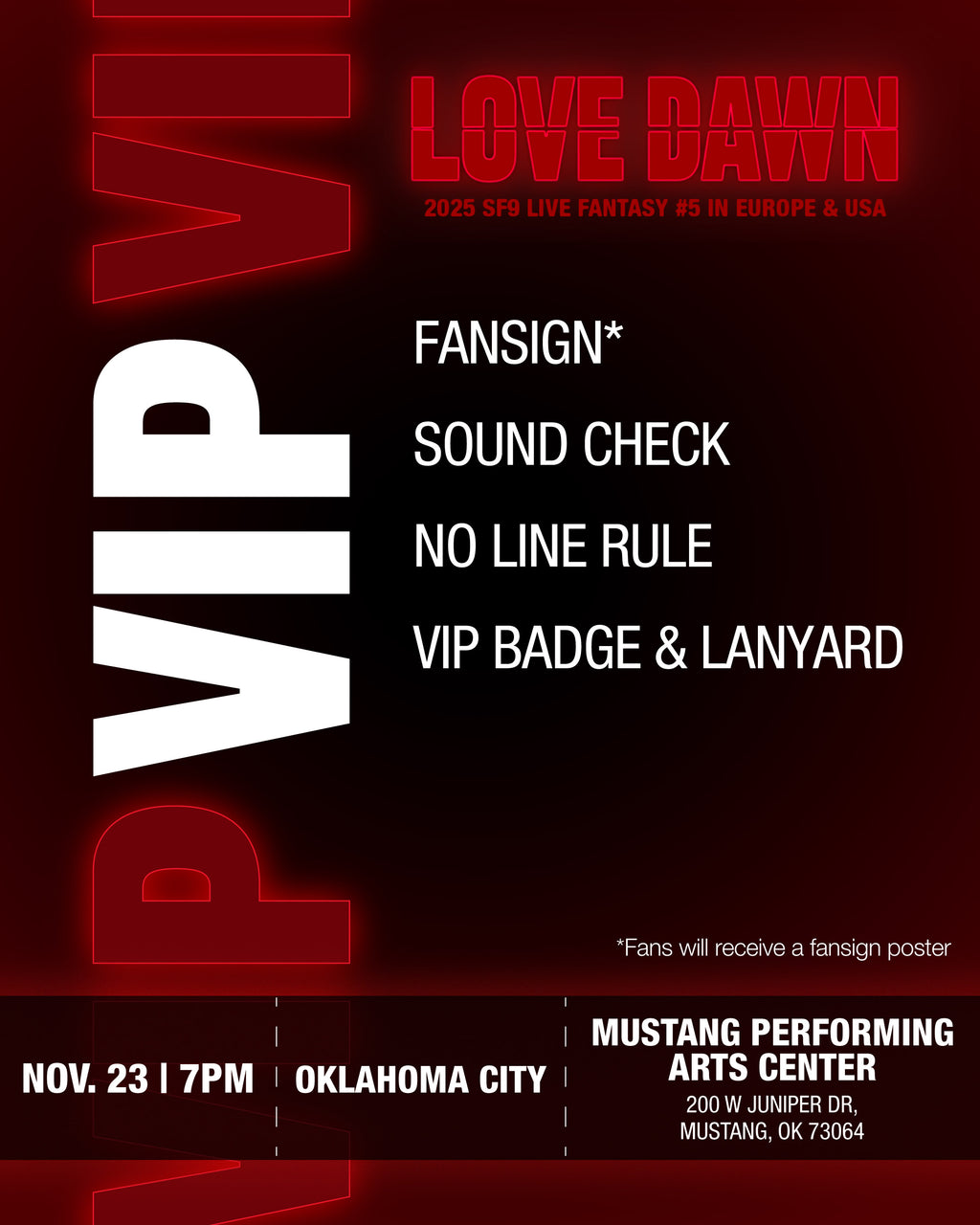 SF9 easylove チケット SF9 - OKLAHOMA CITY - VIP BENEFIT PACKAGE – Kpop Tickets