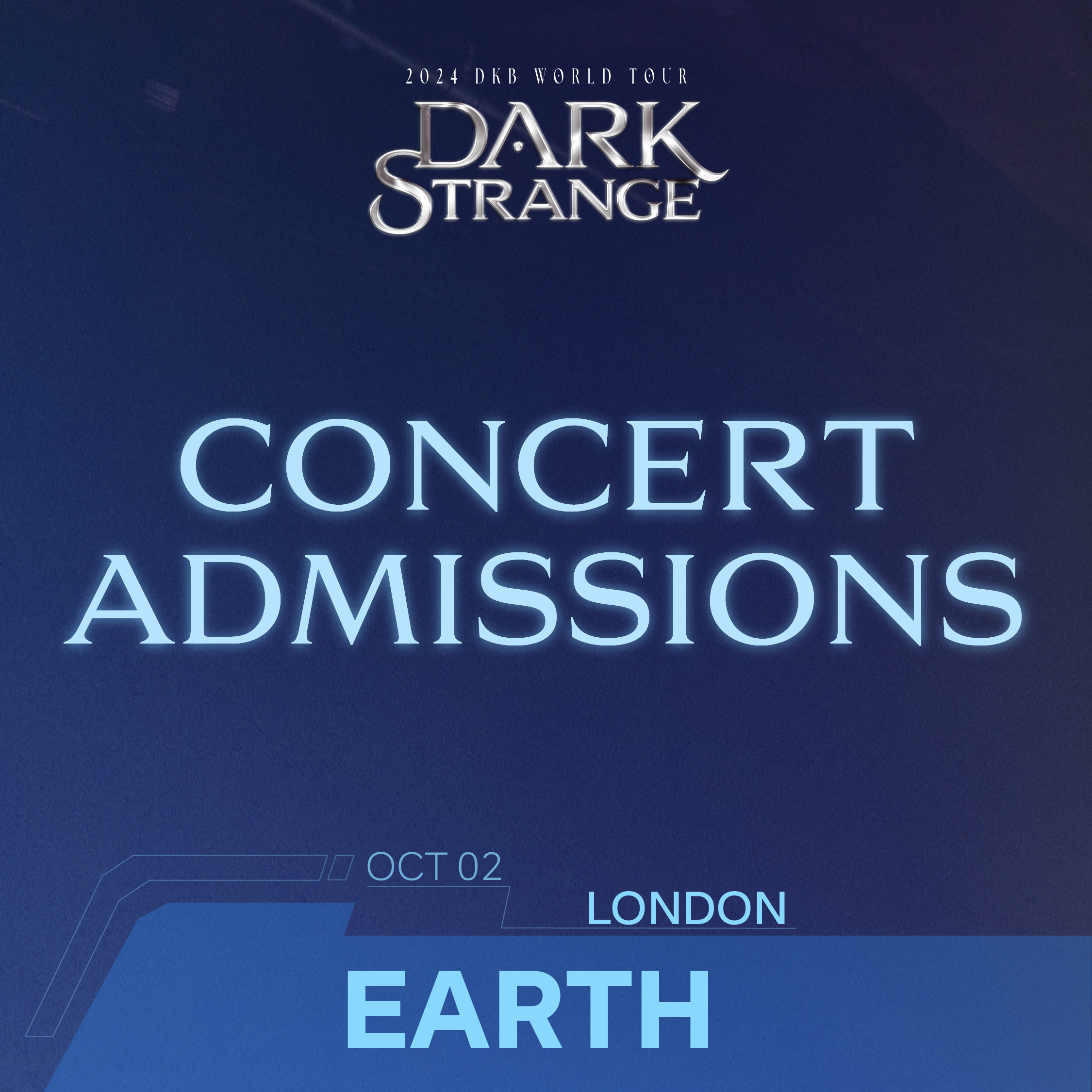 DKB LONDON CONCERT ADMISSION Kpop Tickets