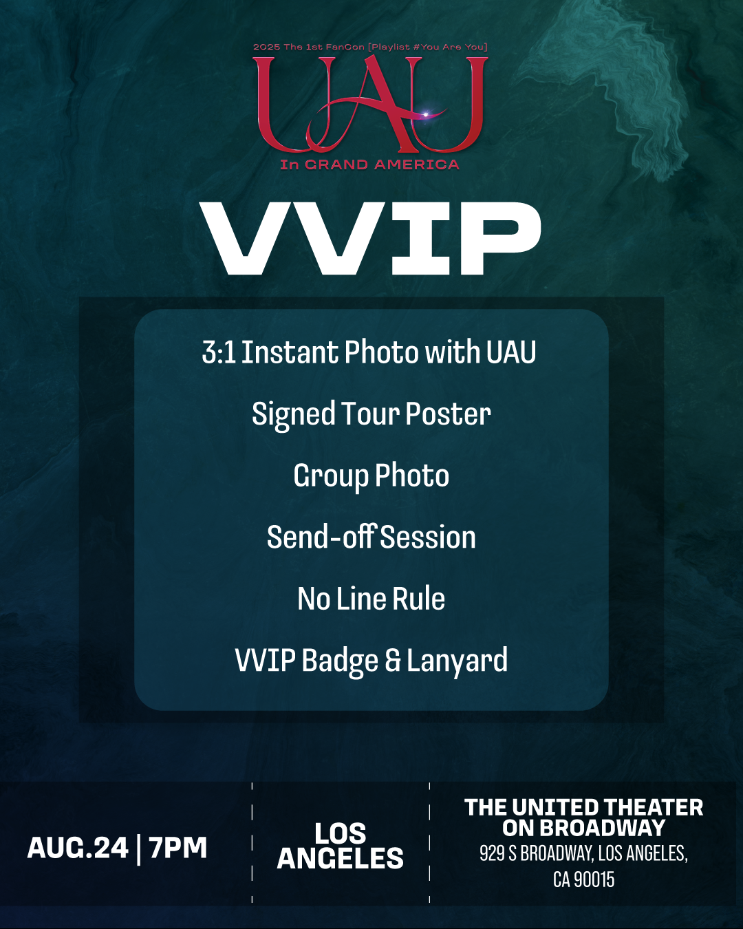 UAU - LOS ANGELES - VVIP BENEFIT PACKAGE – Kpop Tickets